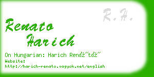 renato harich business card